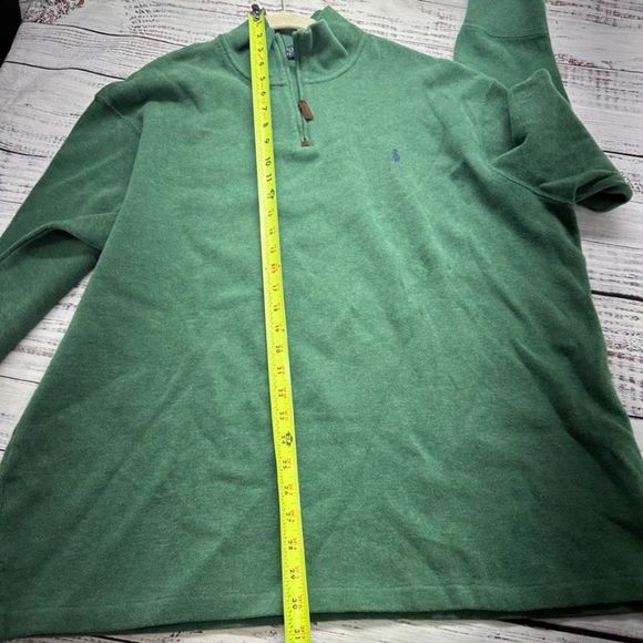 Polo Ralph Lauren Quarter Zip Men's Size XXL Long Sleeve Green Sweater - Picture 10 of 10